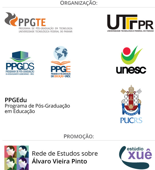 Logos de instituições de apoio e promoção
