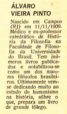 Trecho da Revista de Cultura Vozes (1970)